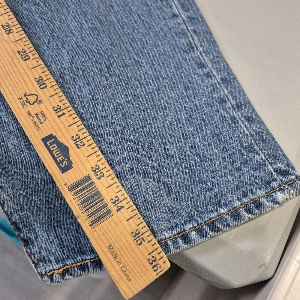 Levis 501 Jeans Mens 36x36 Blue 100%‎ Cotton Non Stretch NEW
